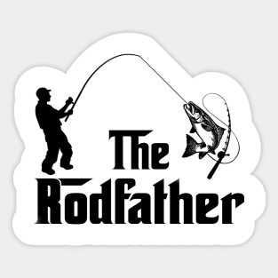 The Rodfather Funny Fishing Gift for Fisherman Sticker